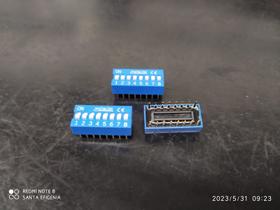 5x Chave Dip Switch 8 Vias 180 Metaltex