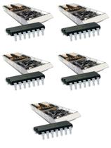 5x Circuito Integrado Cd4071 = Cd 4071 - Dip14