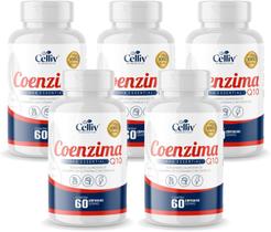 5x Coenzima Q10 (Ubiquinona)100mg Por Porção + Vitamina E 60 Capsulas Celliv 5x Coenzima Q10 (Ubiquinona)100mg Por Porção + Vitamina E 60 Capsulas Celliv