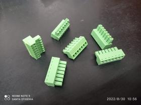 5x Conector Akz 7 Vias 3,81mm Kf2edgk-3,81-07p Femea Kefa