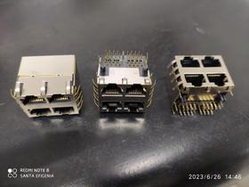 5x Conector Rj45 Quadruplo Blindado Femea 90 Wurth