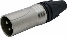 5x Conector Xlr Macho Niquelado Q-284 Csr Linha Profissional