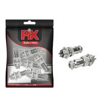 5x Conjunto Plug Conector Mike Kit Macho E Fêmea 4 Pinos 5x Conjunto Plug Conector Mike Kit Macho E Fêmea 4 Pinos