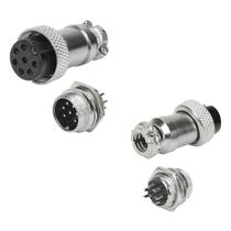 5X Conjunto Plug Conector Mike Kit Macho E Fêmea 7 Pinos 5X Conjunto Plug Conector Mike Kit Macho E Fêmea 7 Pinos