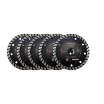 5x Discos Turbo 4.3/8" Menegotti P/Serras Mármore Diamantado
