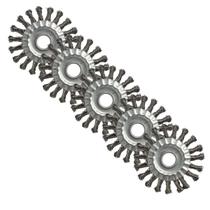 5x Escova Trancada Circ. 4.1/2" X 1/2" X 7/8" Ac Jn Kit 5 peças