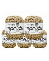 5X Fio de Juta Castanhal Tapajós Natural 200g 166m Macramê Crochê Sustentável Decoração Brindes Artesanato