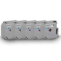 5x Fita Prata Compatível Brother M931 M-k931 Mk931 12mm