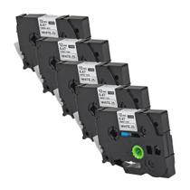 5x Fita Termocolante Compatível Rotulador Brother Tze-fa231