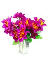 5x Flor Nenúfar Artificial Com 30 Flores Cores Diversas