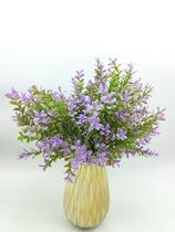 5x Folha Artificial Com Ponta Colorida De Plástico 25 Ramos