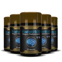 5x fosfatil 500 omega 3 fosfatidilserina 30caps hf suplement