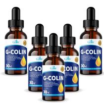 5x G-Colin - Óleo de Abacate, Resveratrol, Coenzima Q10, Taurina e Vitams 30ml Celliv