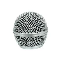 5x Grade Protetora Para Microfone - Prata Original