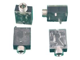 5x Jack J2 Stereo 5 Terminais Pj-324 Sem Rosca
