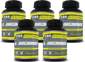 5x L-Arginina 500 Mg 120 Caps Flora Nativa