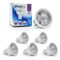 5x Lâmpada Led Dicroica Gu10 4,8w Mr16 Branca Fria 6500K 5x Lâmpada Led Dicroica Gu10 4,8w Mr16 Branca Fria 6500K