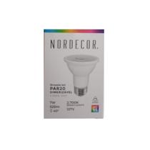 5x Lâmpada Led Par20 Dimerizável 7W 127V Luz Quente Nordecor