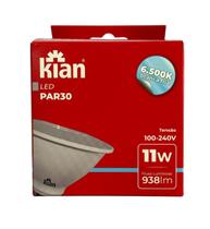 5X Lâmpada Led Par30 11W Bivolt Kian Luz Fria 6500k