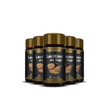 5x lecitina de soja hf suplementos 60 caps