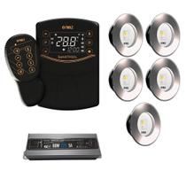 5x led slim 10w tholz + fonte 60w + smartpool