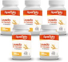 5x Levedo de Cerveja 500Mg 400 Comp Apsinutri