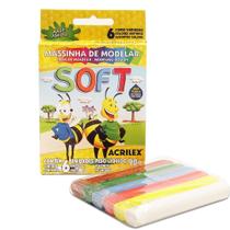5X Massinha 07316 Soft 90gr 6 Cores