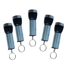 5x Mini lanternas chaveiro prata - OEM