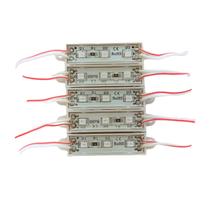 5x Mód. Com 3 Leds Alto Brilho 12v Ip65 3528 - 39x12x4 - Azul