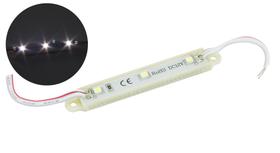 5x Mód. Com 3 Leds Alto Brilho 12v Ip65 3528 66x12x7 Branco