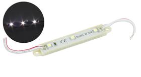 5X Mód. Com 3 Leds Alto Brilho 12V Ip65 3528 66X12X7 Branco