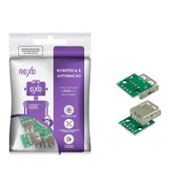 5x Módulo Adaptador USB Fêmea Para DIP - RoXo