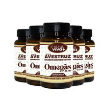 5x oleo de avestruz strut original omega 3 6 7 9 hf suplements