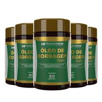5x OLEO DE BORRAGEM GREEN HF SUPLEMENTOS 60 CAPS