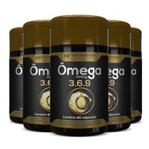 5x OMEGA 3 6 9 60CAPS PEIXE LINHAÇA BORRAGEM HF SUPLEMENTS