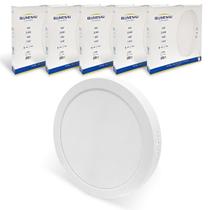5x Painel Plafon Led 24w Redondo Sobrepor 4100K Neutro 5x Painel Plafon Led 24w Redondo Sobrepor 4100K Neutro