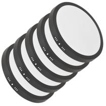 5x Painel Plafon Redondo Sobrepor Preto 24w 3000k Quente 5x Painel Plafon Redondo Sobrepor Preto 24w 3000k Quente