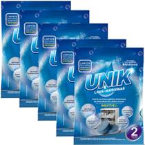 5x Pastilhas Para Limpeza de Máquina de Lavar Louças Unik C/ 10unida