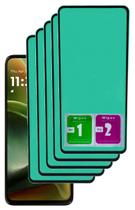 5x Pelicula Ceramica 9d Proteção Curva Para Moto G15