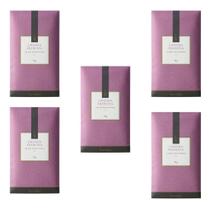 5x Sachês Perfumados Via Aroma 10g - Capim Limão - Lavanda - Flor de Cerejeira