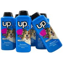 5x Shampoo Neutro Pet Cachorro E Gato Pelos Hidratados 750ml