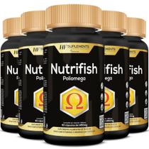 5x suplemento alimentar oleo de peixe com vitaminas minerais - HF SUPLEMENTS