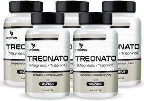 5x Treonato (Magnésio + Treonina) 500mg 60 Cáps TuttiFlora