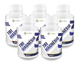 5x Tri Magnesio (Magnésio Malato Citrato e Bisglicitato) 300 Cápsulas 500mg - Tree of Life