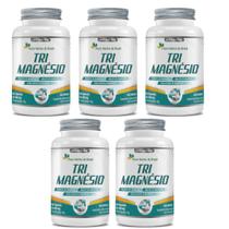 5x Tri Magnésio (taurato, malato e Bisglicinato) 60 Capsulas de 500mg Flora Nativa do Brasil