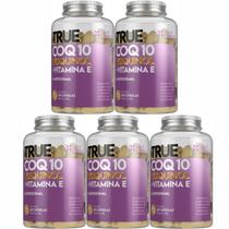 5x True Coq10 Ubiquinol + Vitamina E + Lipossomal - 60 Cáps