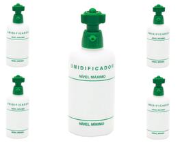 5x Umidificador Oxigenio Recipiente Plástico Medicinal frasco 250ml saúde anvisa 5x Umidificador Oxigenio Recipiente Plástico Medicinal frasco 250ml saúde anvisa