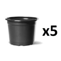 5X Vaso Para Mudas Sementeira N1 Cor Preto NUTRIPLAST