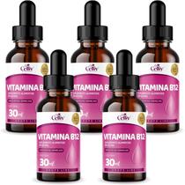 5x Vitamina B12 em Gotas Sabor Frutas Vermelhas 30ml Celliv