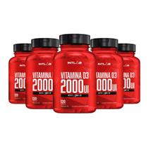 5x Vitamina D3 2000ui (120 Cápsulas) - (120 cápsulas) - Intlab